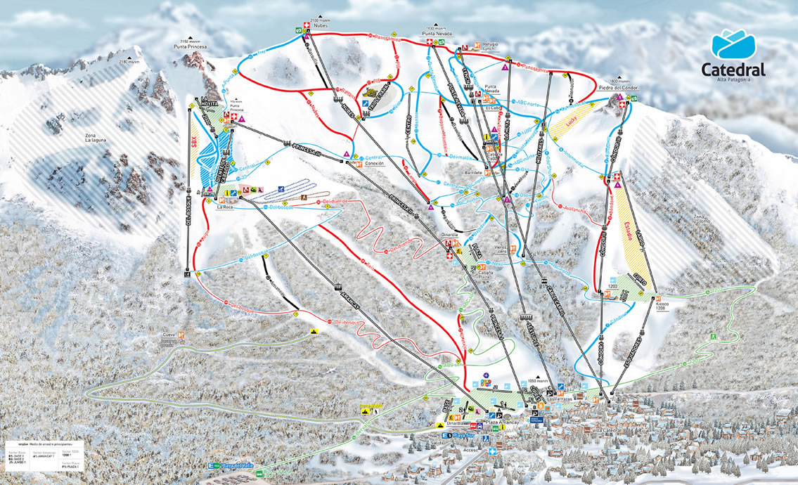 MAPA DE PISTAS DE Cerro Catedral